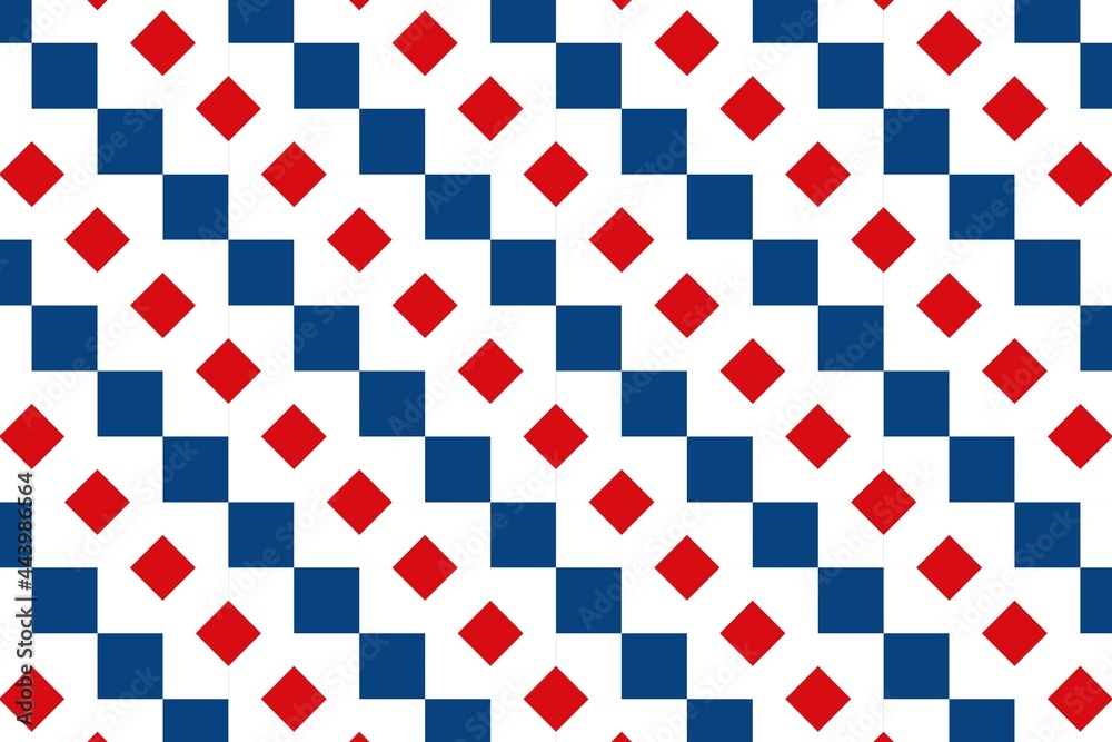 Simple geometric pattern in the colors of the national flag of Czech Republic