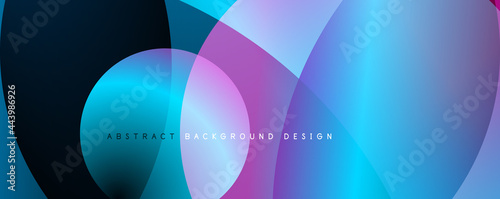Konstfotografi Trendy simple fluid color gradient abstract background
