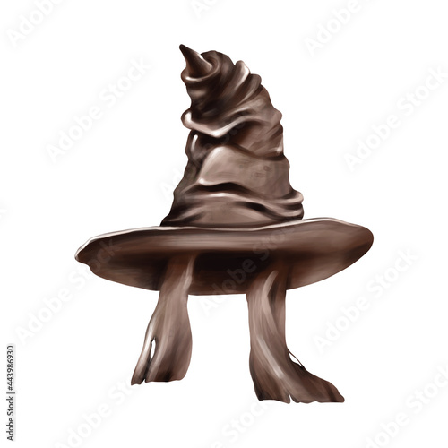 Magic Hat Illustration, Tattered Sorting Hat