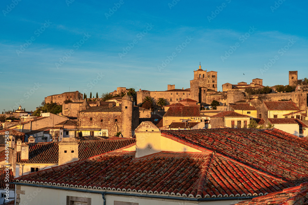 Medieval town of Trujillo at sunrise, Extremadura, Spain