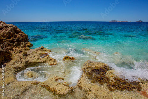 A trip to the island of Sulu Ada in Adrasan. Beautiful places in Antalya, Turkey. © Elena
