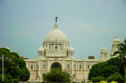 Foto The victoria memorial in Kolkata city