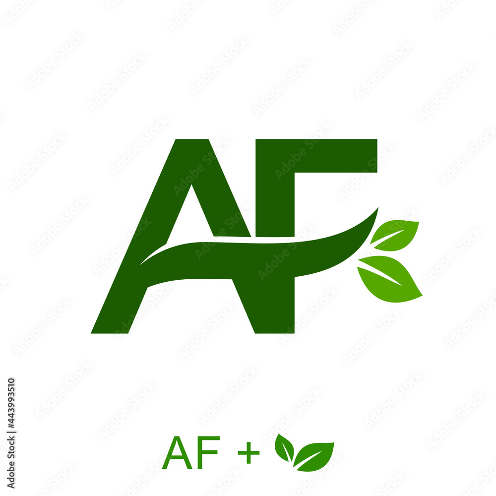 Letter AF with a leaf concept. Very suitable various business purposes also for symbol, logo, company name, brand name, personal name, icon and many more. Letter AF with a leaf concept. Very suitable various business purposes also for symbol, logo, company name, brand name, personal name, icon and many more.
