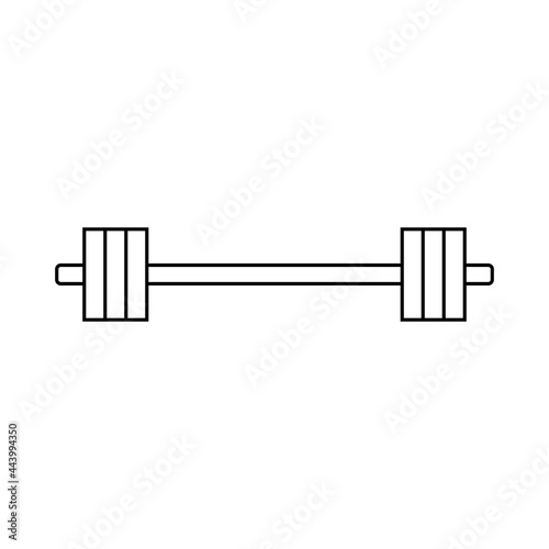 dumbbell weights symbol photo
