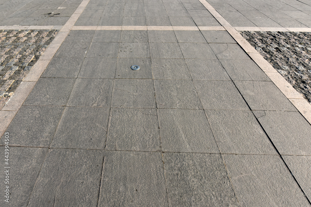 Fototapeta premium The floor of the city square, the plank of the walkway, the marble, the wood texture background