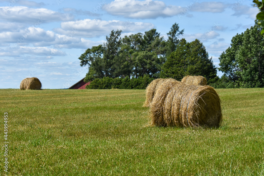 Countryside landscape with farm in Quebec, Canada Countryside landscape with farm in Quebec, Canada
