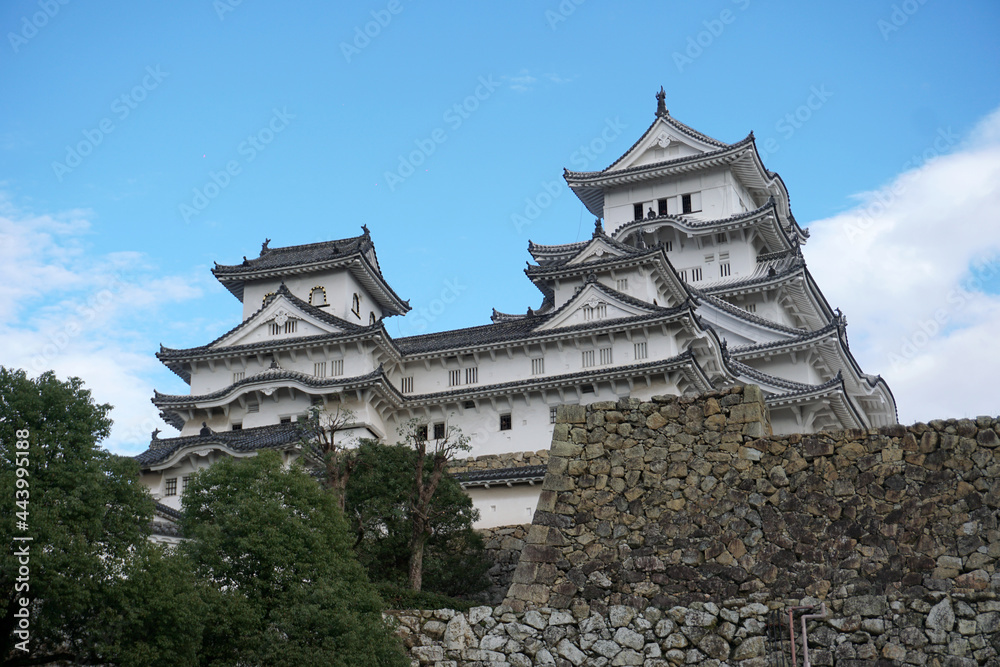 Himeji Castle (Himeji-jo) in Kansai Area, One of the most famous and beautiful old castles in Japan, UNESCO World Heritage Sites in the country. Himeji Castle (Himeji-jo) in Kansai Area, One of the most famous and beautiful old castles in Japan, UNESCO World Heritage Sites in the country.