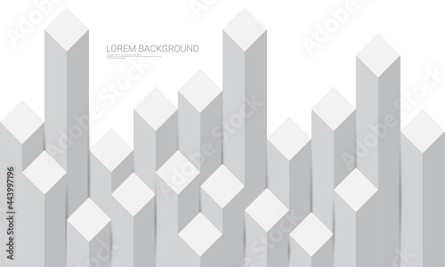 Abstract geometric background  combination of white and gray  perfect for backgrounds  posters  wallpapers and more