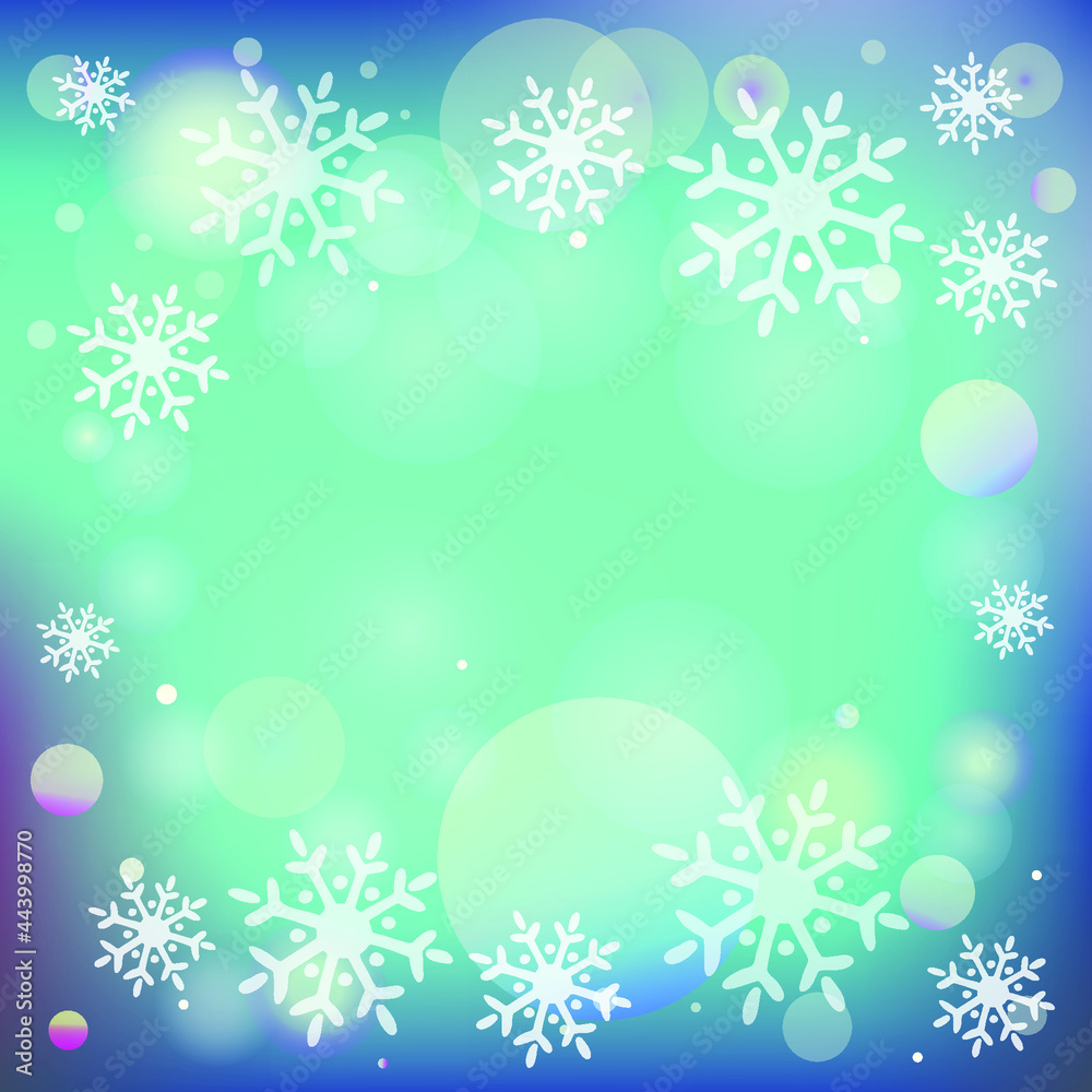 Winter blue background with cute snowflakes and space for text. Winter blue background with cute snowflakes and space for text.