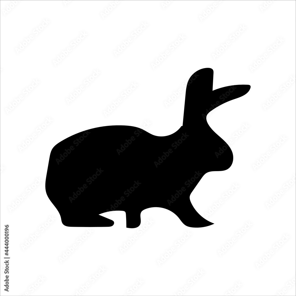 Silhouettes of rabit, vector illustration Silhouettes of rabit, vector illustration