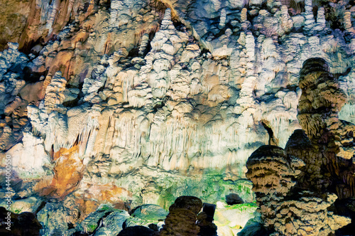 The internal of the famous karst cave of "the Giant", a large tourist cave containing the largest natural room in the world. Is located on the Karst plateau, a few kilometers from the city of Trieste.