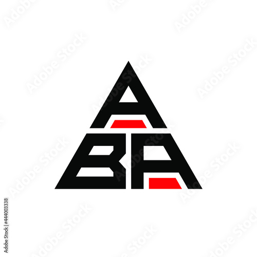 ABA triangle letter logo design with triangle shape. ABA triangle logo design monogram. ABA triangle vector logo template with red color. ABA triangular logo Simple, Elegant, and Luxurious Logo. ABA 