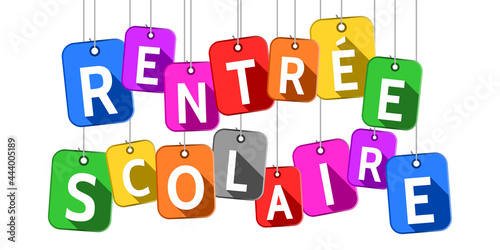 École - Rentrée Scolaire - Badges Suspendus