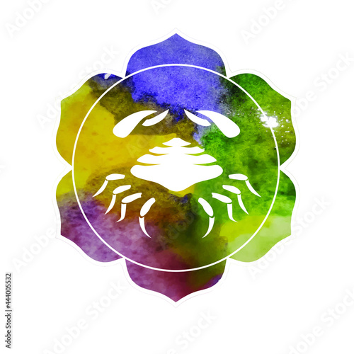 
The illustration - zodiac sign in the watercolor style.
