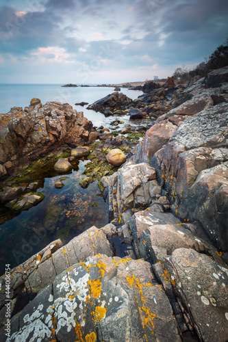 Rocky seaside landscape Arild Sweden