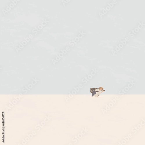 photographer on the beach