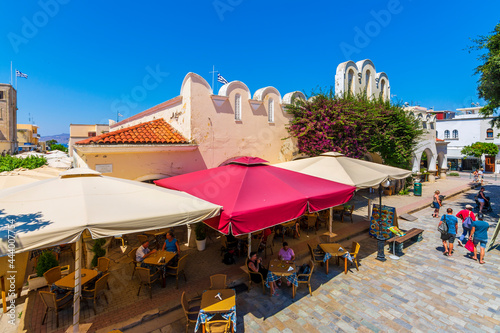 Fototapeta Naklejka Na Ścianę i Meble -  Kos Town street view in Kos Island. Kos is populer tourist destination in Greece.