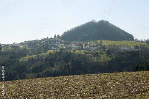 The panorama of the mountain Hohenstaufen photo