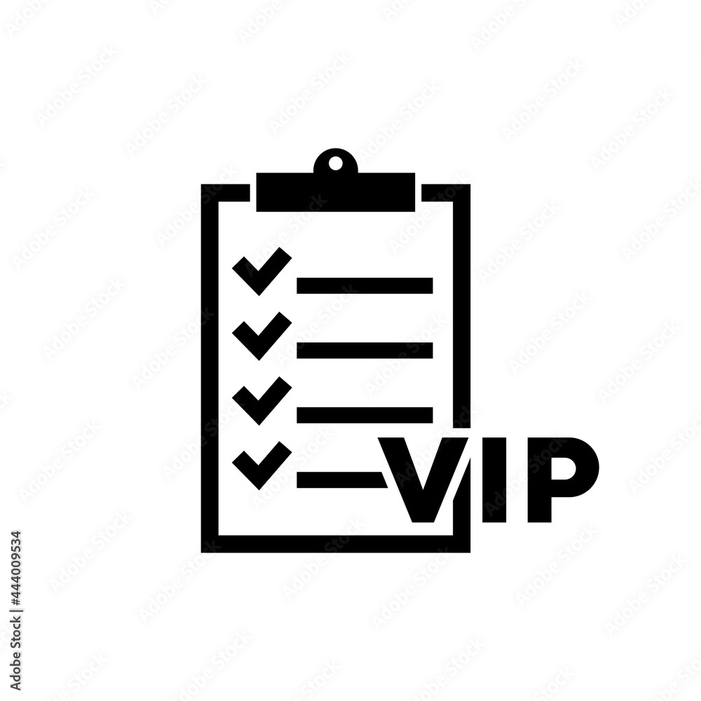 VIP icon, logo isolated on a white background VIP icon, logo isolated on a white background