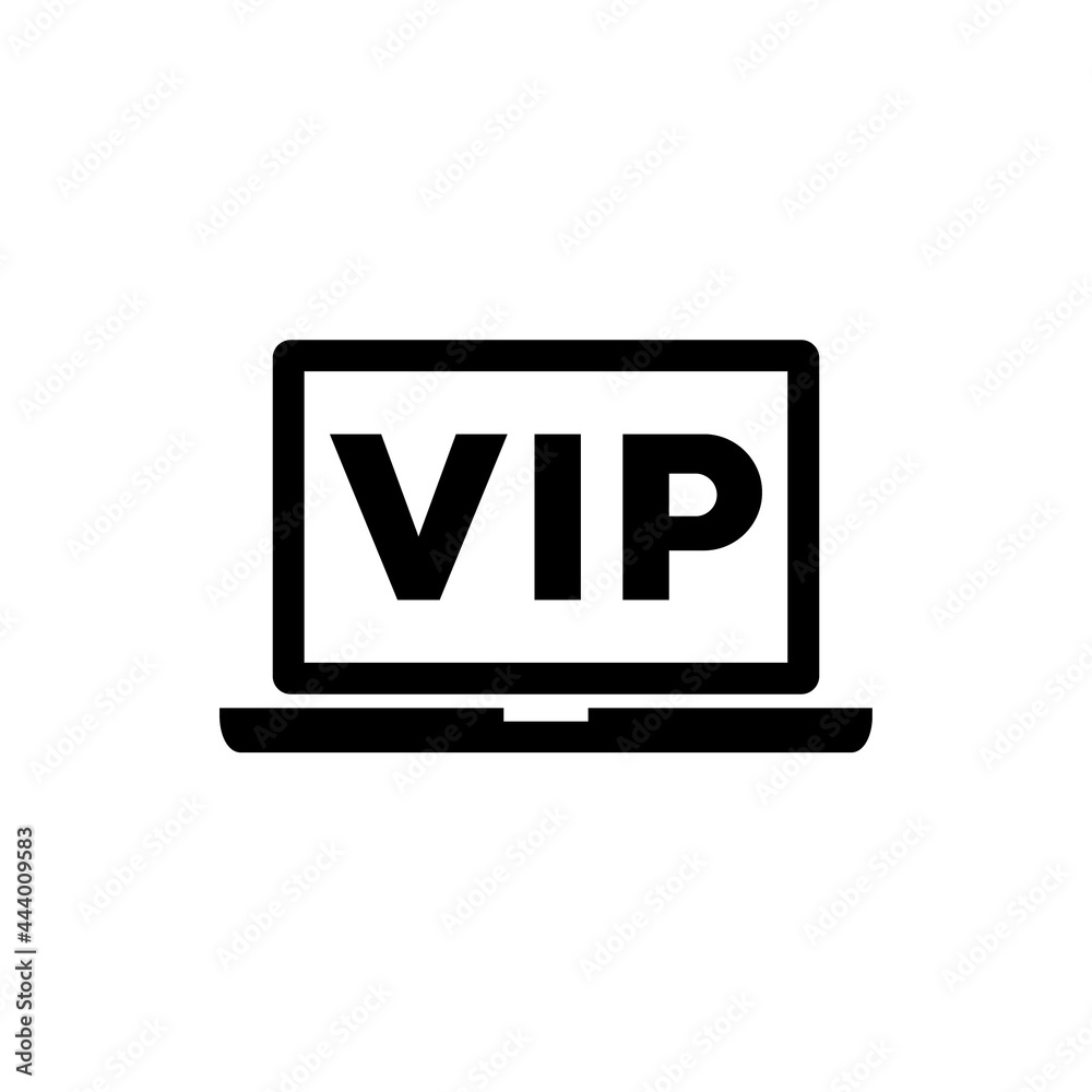 VIP icon, logo isolated on a white background
