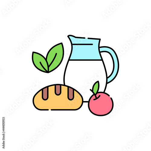 Homemade products olor line icon. Pictogram for web page, mobile app, promo