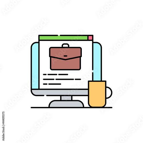 Downshifting olor line icon. Pictogram for web page, mobile app, promo