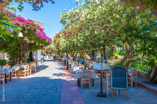 Fototapeta Naklejka Na Ścianę i Meble -  Kos Town street view in Kos Island. Kos is populer tourist destination in Greece.