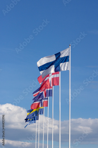 Flags of the Nordic countrid