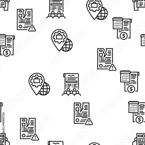 Law Justice Dictionary Collection Icons Set Vector. Family And Social Norms, Leasing And Breach Of Contract, Penalty And Divorce Law Black Contour Illustrations