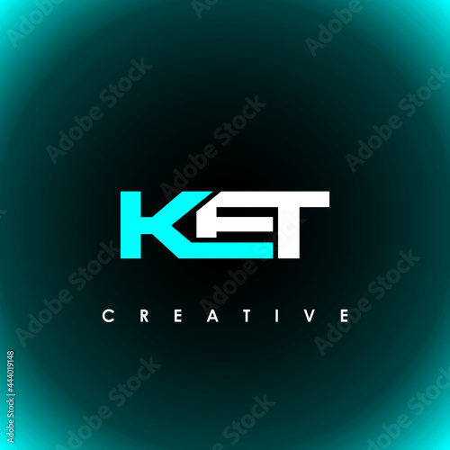 KET Letter Initial Logo Design Template Vector Illustration