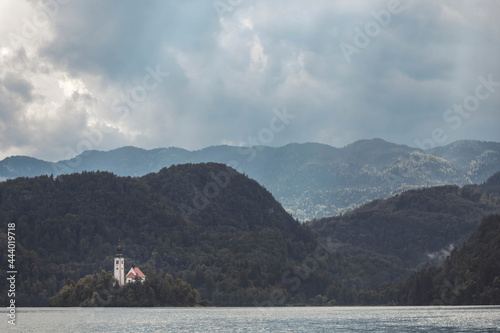 Lake Bled and cities in Slovenia