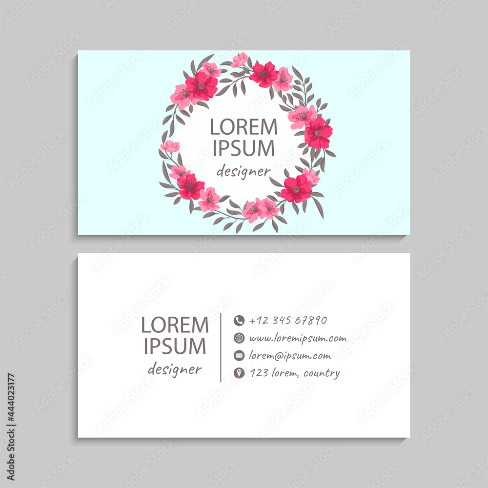 Business Card Set. Vector illustration. EPS10