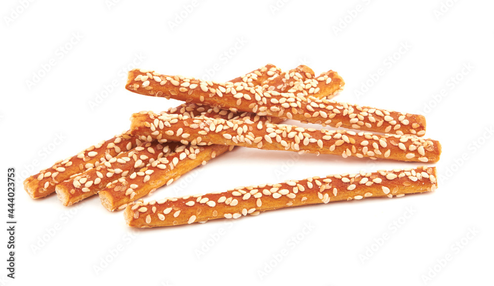 Pretzel sticks coated sesame Pretzel sticks coated sesame