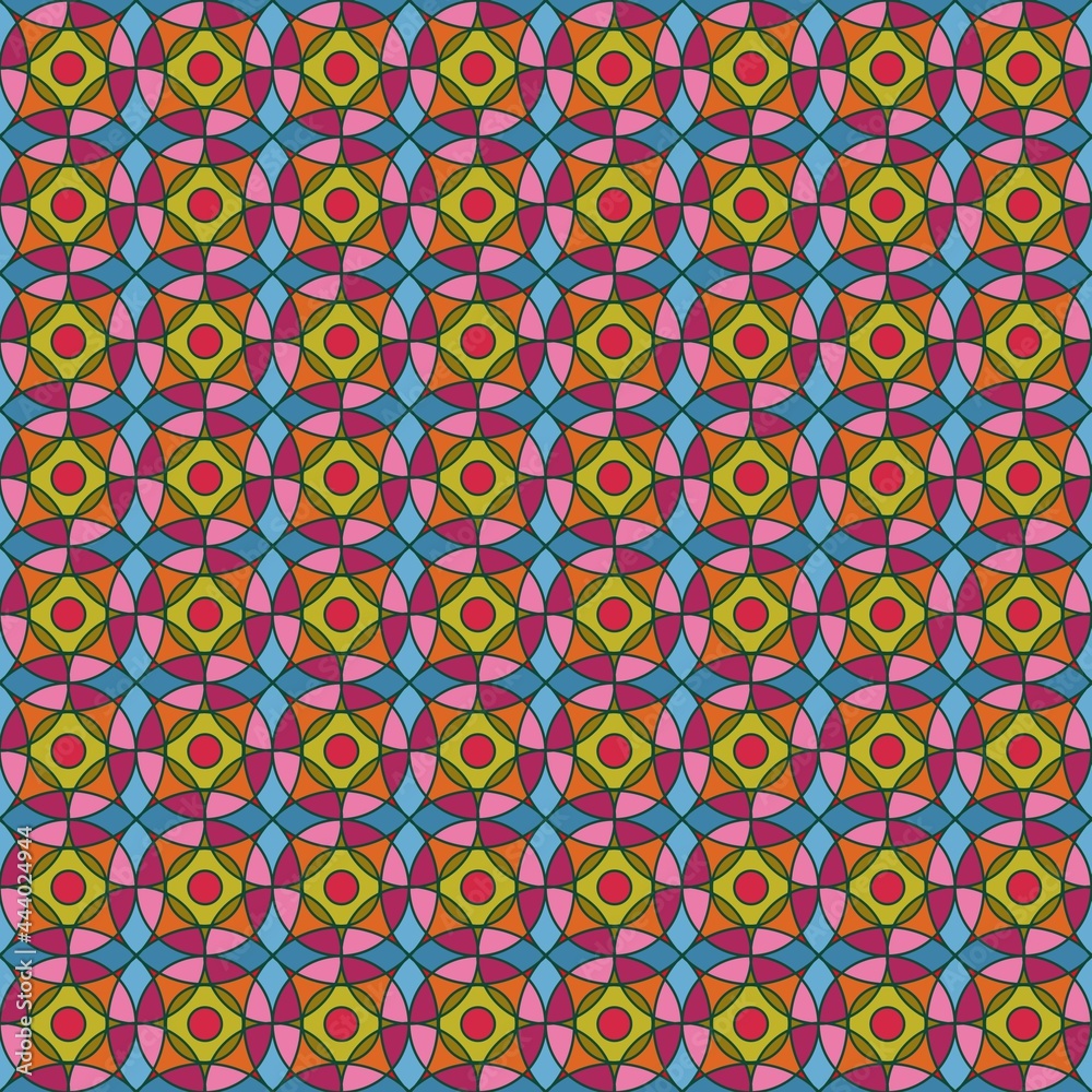 Abstract digital pattern illustration