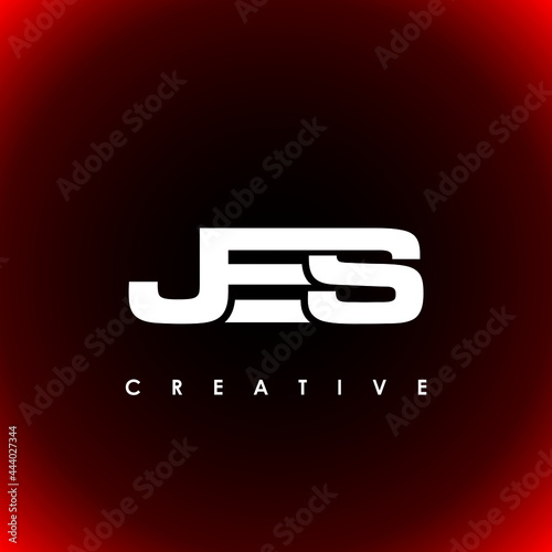 JES Letter Initial Logo Design Template Vector Illustration photo