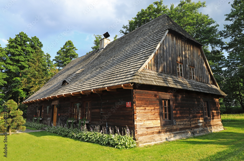 Wooden house dating back to 1831 in Kielcza in south-western Poland.