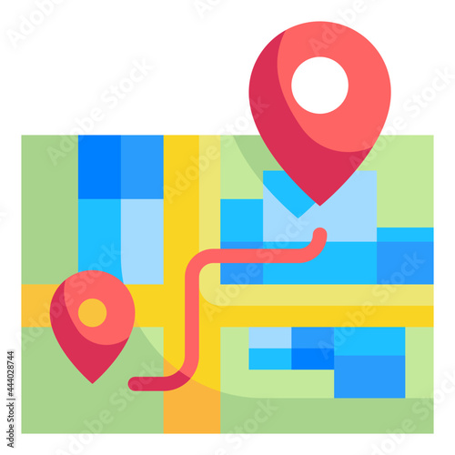 location flat icon