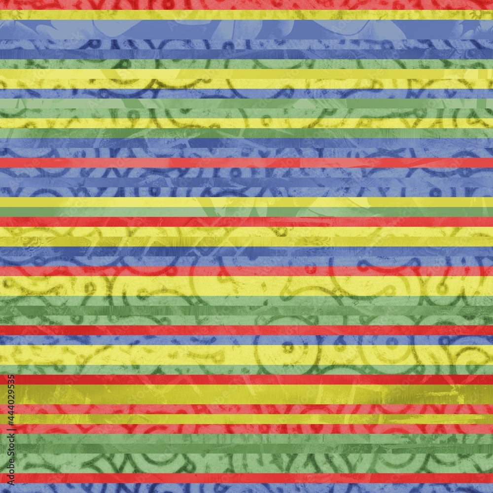 Seamless hip vogue random trendy stripe pattern print. High quality illustration. Detailed patterned strips of color. Luxury fashion or interior design print for surface design. Intricate posh style. Seamless hip vogue random trendy stripe pattern print. High quality illustration. Detailed patterned strips of color. Luxury fashion or interior design print for surface design. Intricate posh style.