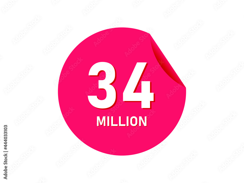 34 million texts on the white background 34 million texts on the white background