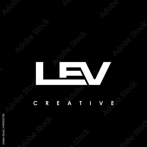 LEV Letter Initial Logo Design Template Vector Illustration