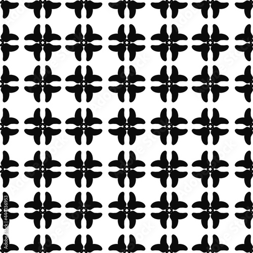 Abstract seamless black tile pattern background.