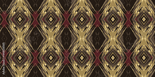 Vintage geometric seamless pattern. The texture of an antique carpet. Vector illustration