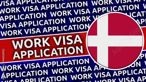 Denmark Circular Flag with Work Visa Application Titles - 3D Illustration Free Download Denmark Circular Flag with Work Visa Application Titles - 3D Illustration - GFXLoad