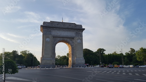 Bucharest, Romania. Arcul de Triumf ( Arch of Triumph ) may 2017 photo