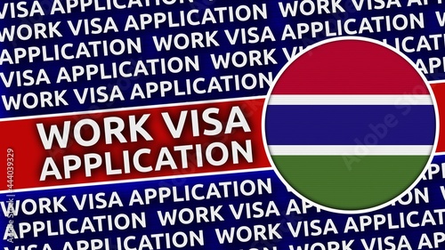 Gambia Circular Flag with Work Visa Application Titles - 3D Illustration Free Download Gambia Circular Flag with Work Visa Application Titles - 3D Illustration - GFXLoad