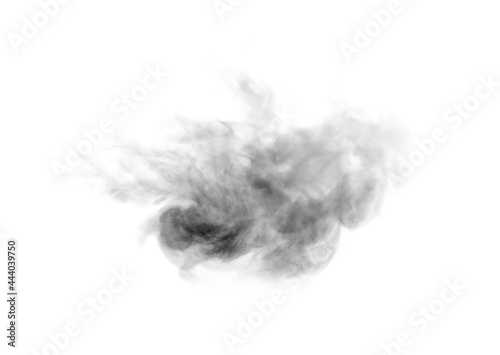 smoke steam isolated white background 