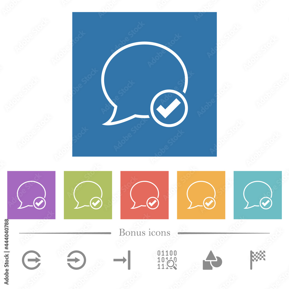 Apply message outline flat white icons in square backgrounds Apply message outline flat white icons in square backgrounds