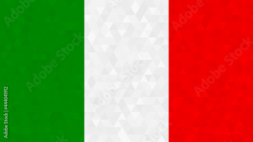 Flag of Italy. Geometric background