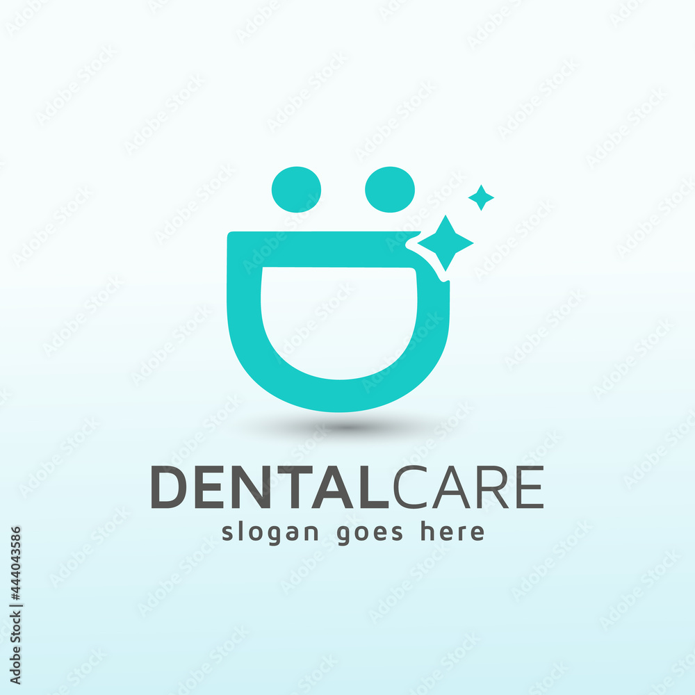 smile dental logo design template