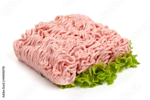 Wallpaper Mural Fresh chicken minced meat, isolated on white background. Torontodigital.ca